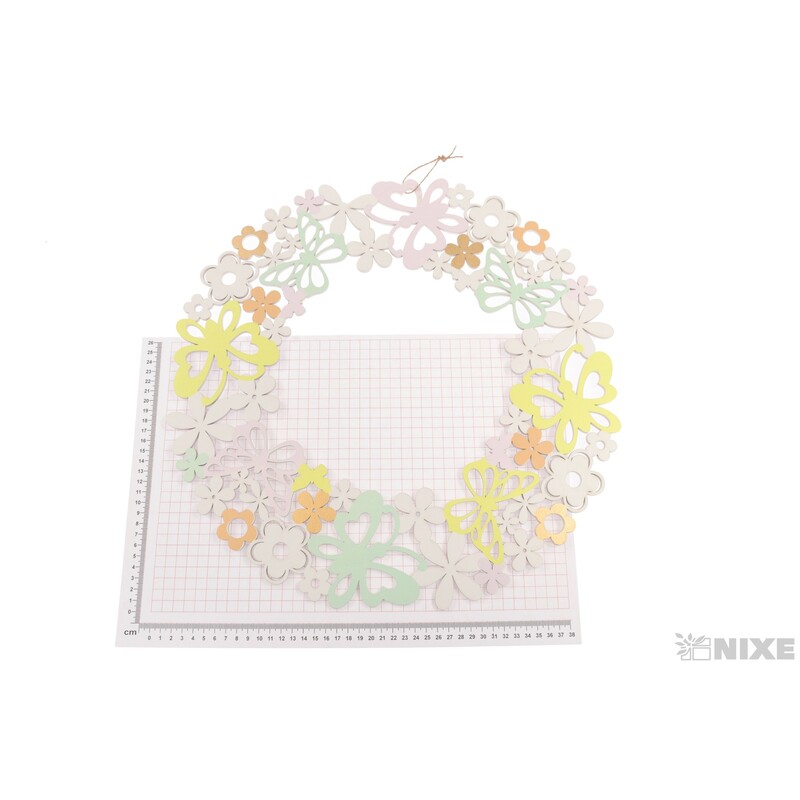 ZÁVĚS KRUH MOTÝL 45cm*MIX BAREV