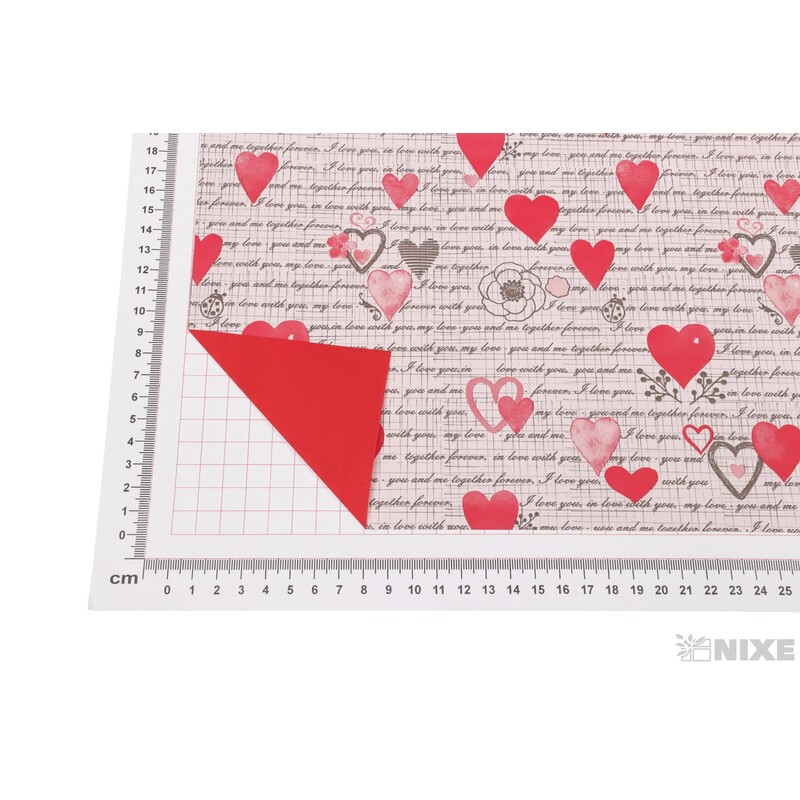 ROLE PERLA VALE 70cmx40m*ČERVENÁ