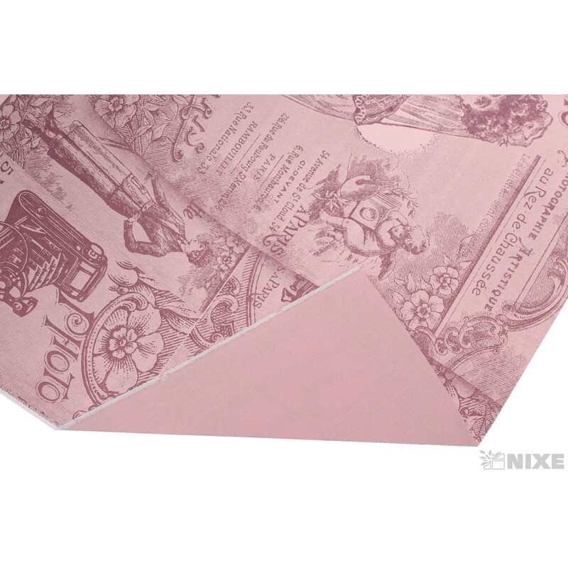 ROLE PAPÍR ANTICA 80cmx50m*RŮŽOVÁ TM.