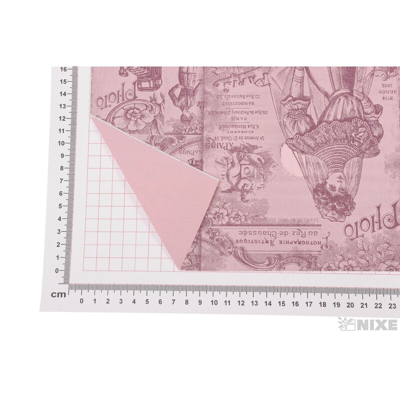 ROLE PAPÍR ANTICA 80cmx50m*RŮŽOVÁ TM.