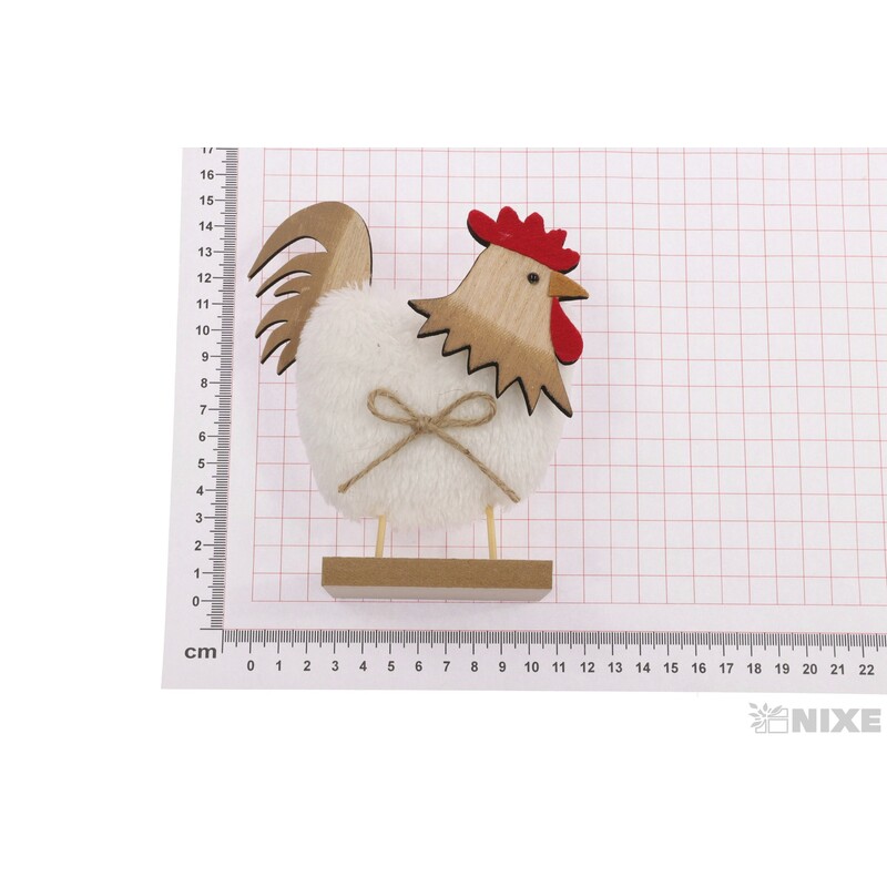 KOHOUT 11x14cm*BÍLÁ