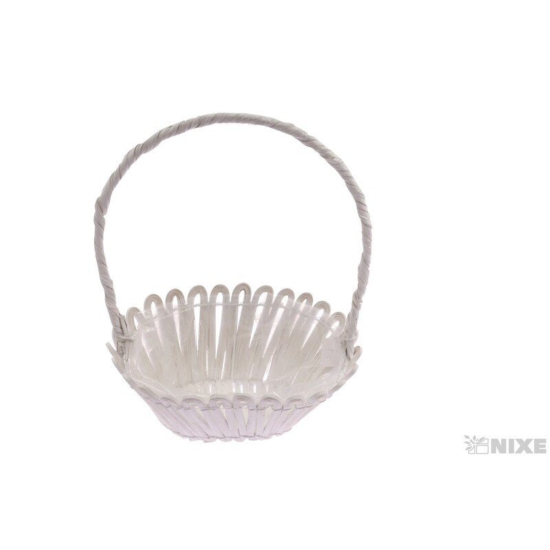 KOŠ PROUTĚNÝ 30x20x11cm*BÍLÁ