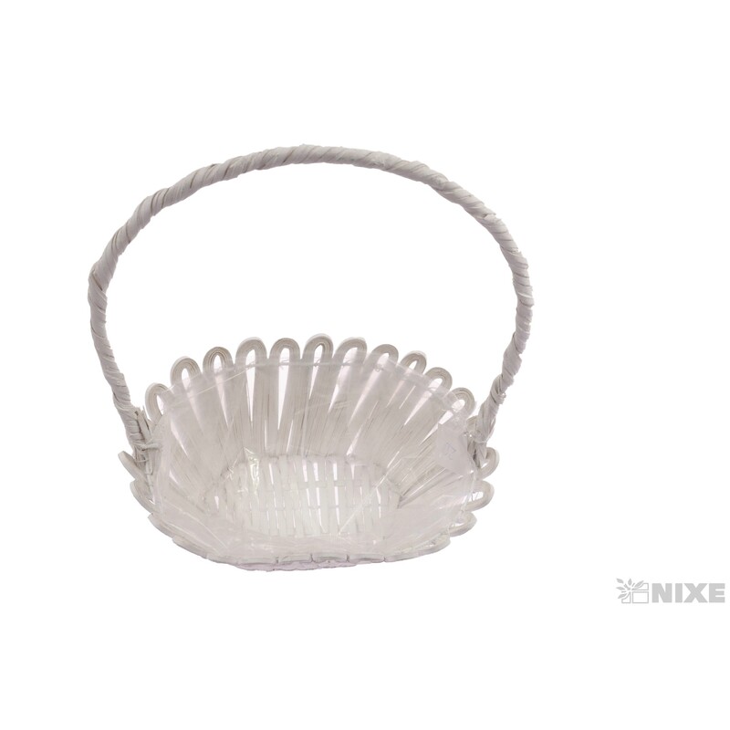 KOŠ PROUTĚNÝ 30x20x11cm*BÍLÁ