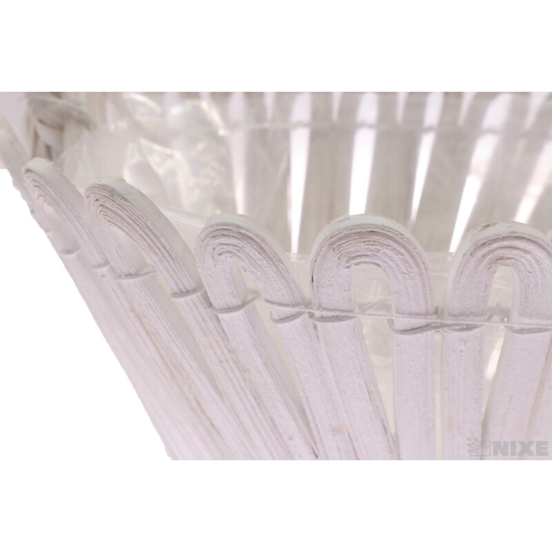 KOŠ PROUTĚNÝ 30x20x11cm*BÍLÁ