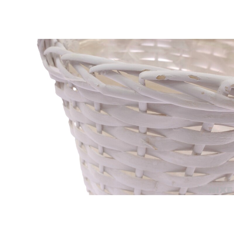 KOŠ PROUTĚNÝ 26x20cm*BÍLÁ
