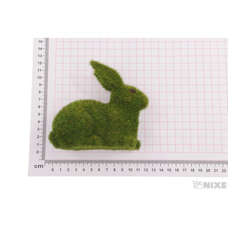 ZAJÍC 05x10x11cm*ZELENÁ