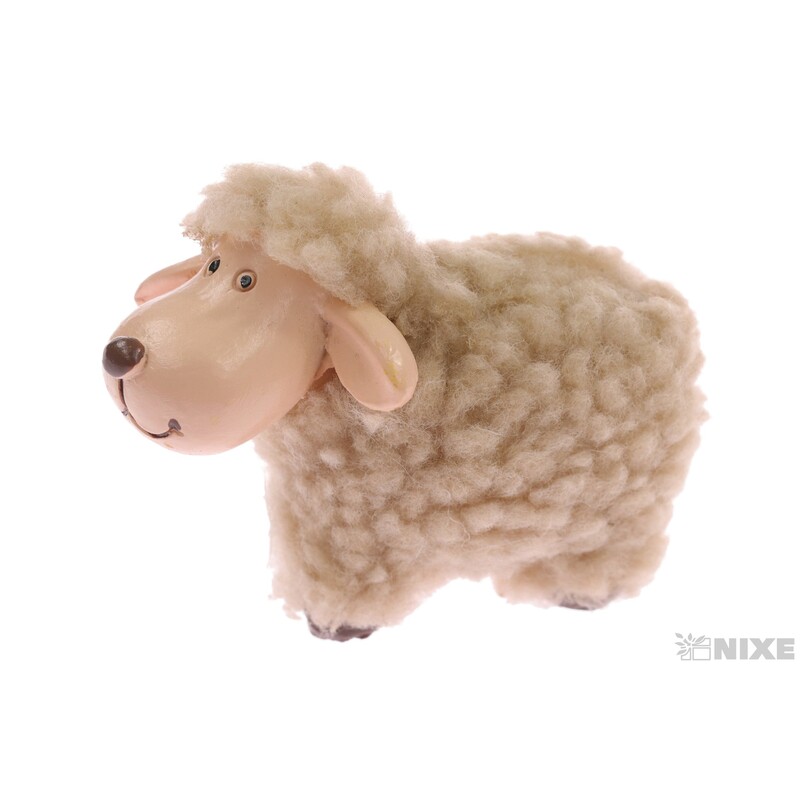 OVEČKA 09x7cm*KRÉMOVÁ