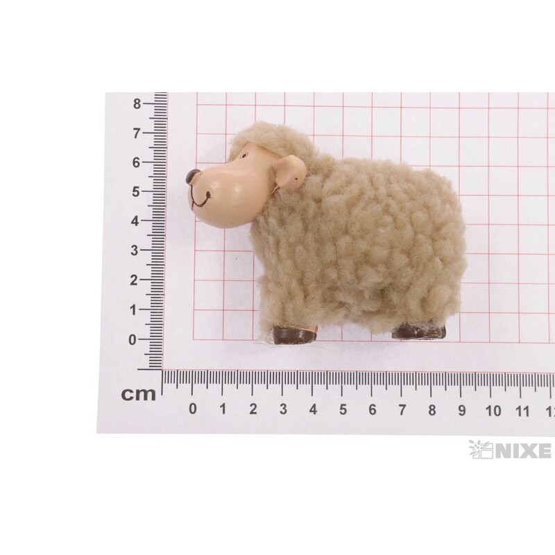 OVEČKA 09x7cm*KRÉMOVÁ