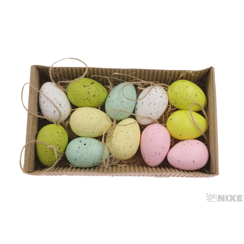 VAJÍČKA 12ks 3,5cm*MIX BAREV