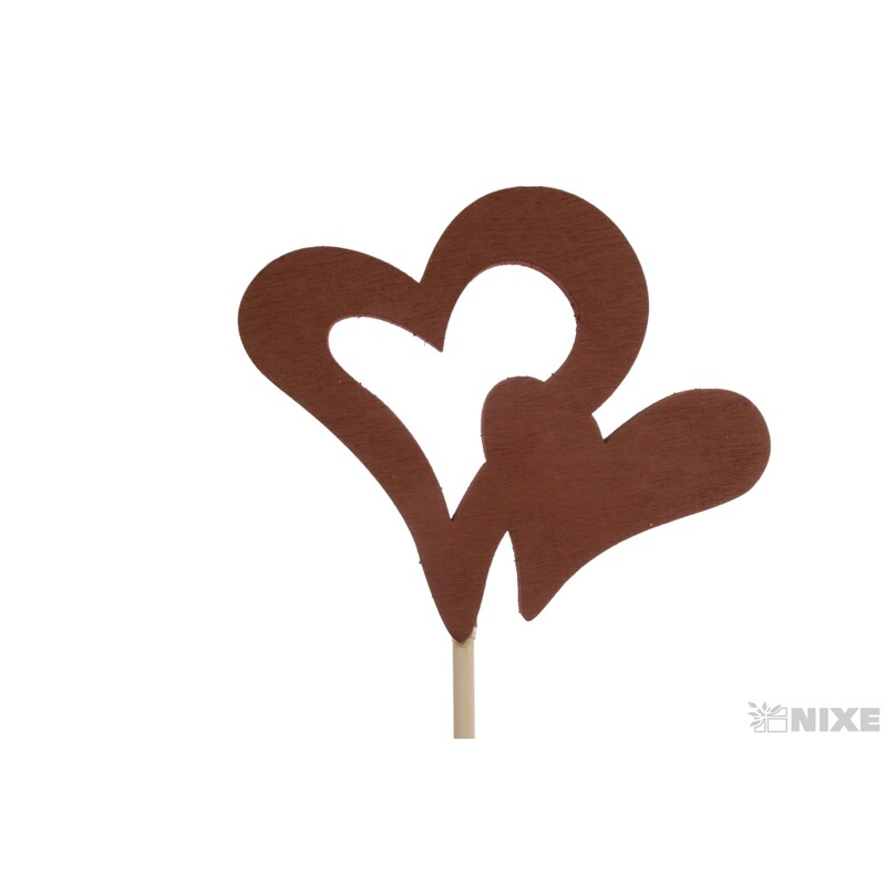 ZÁPICH D SRDCE 7x6x31cm 5ks*MIX BAREV