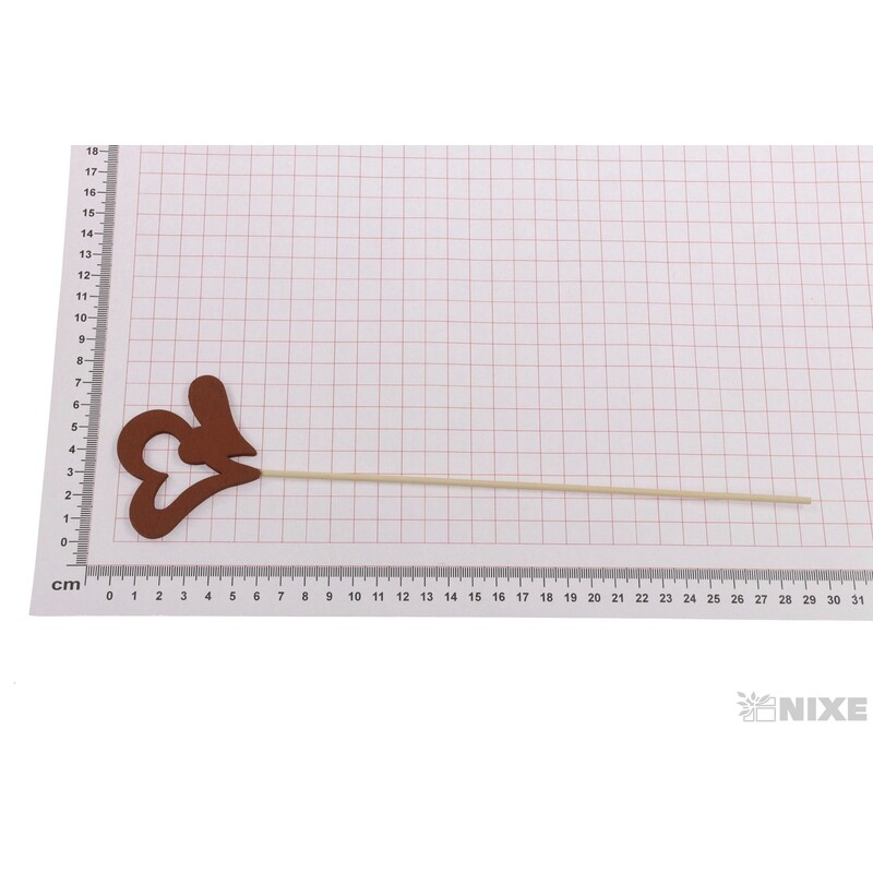 ZÁPICH D SRDCE 7x6x31cm 5ks*MIX BAREV