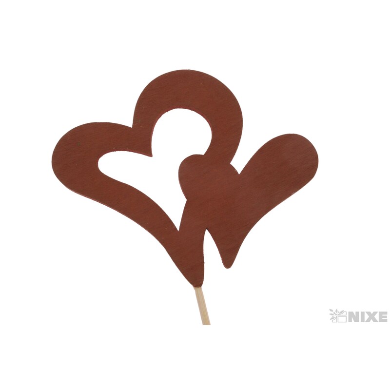 ZÁPICH D SRDCE 11x9x38cm 5ks*MIX BAREV