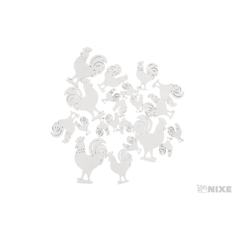 KOHOUT D 7-5-3cm 20ks*BÍLÁ