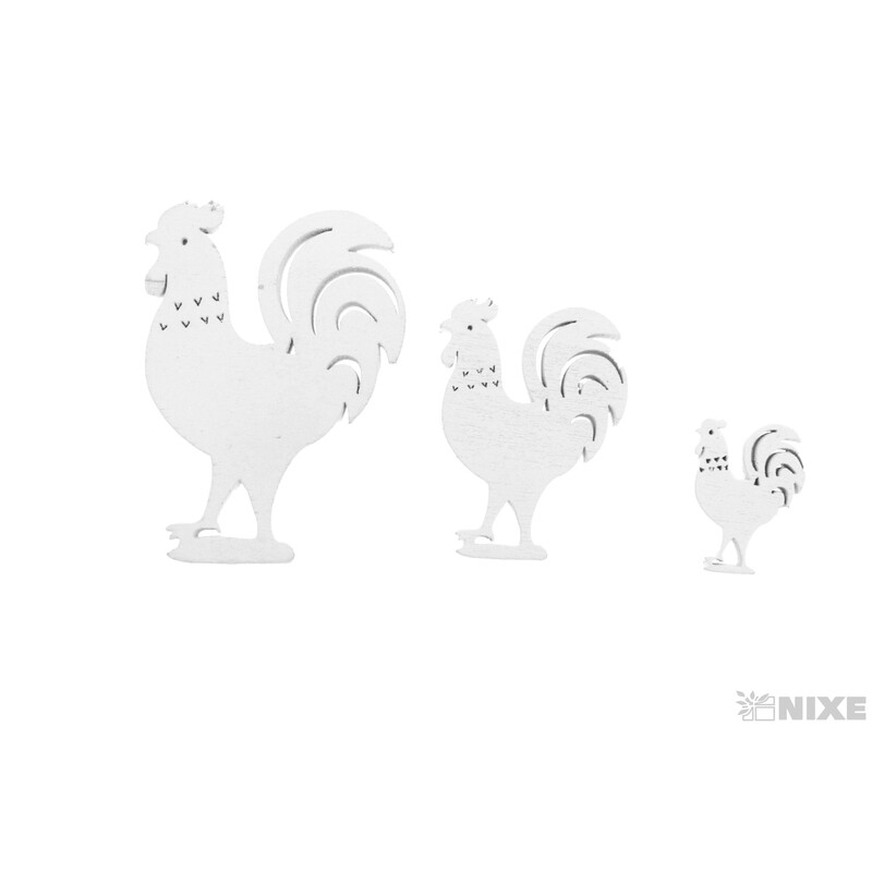 KOHOUT D 7-5-3cm 20ks*BÍLÁ