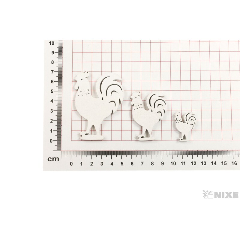 KOHOUT D 7-5-3cm 20ks*BÍLÁ