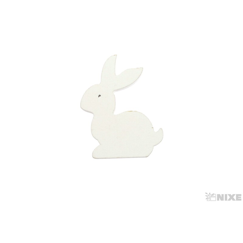 ZAJÍC D 7-5-3cm 20ks*BÍLÁ