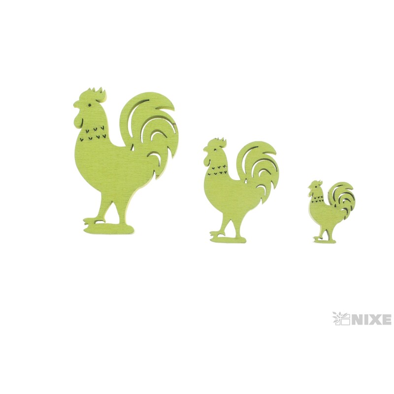 KOHOUT D 7-5-3cm 20ks*ZELENÁ