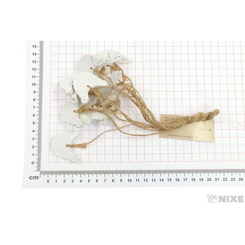 ZÁVĚS SLEPICE 2,5x3,5cm 15ks*BÍLÁ