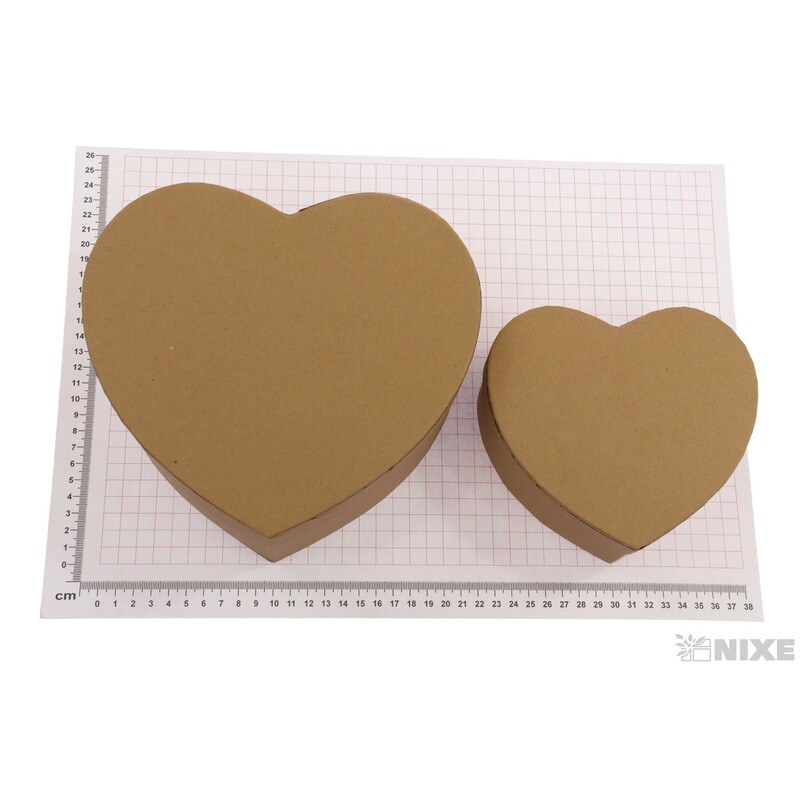 SRDCE BOX 3ks 21x20x8cm 17x17x7 15x14x6*PŘÍRODNÍ