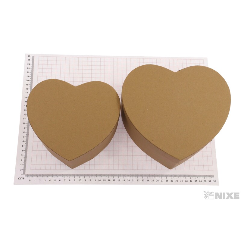 SRDCE BOX 3ks 21x20x8cm 17x17x7 15x14x6*PŘÍRODNÍ