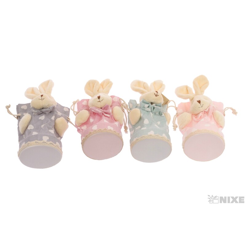 ZAJÍC SÁČEK 19cm*MIX BAREV