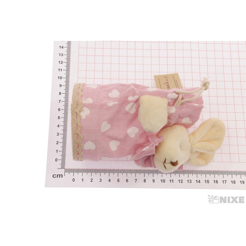 ZAJÍC SÁČEK 19cm*MIX BAREV