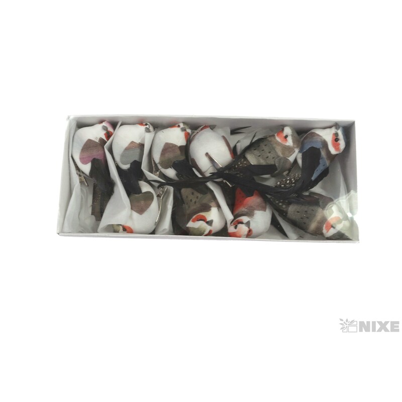 PTÁČEK  KLIPS 11cm 10ks*MIX BAREV