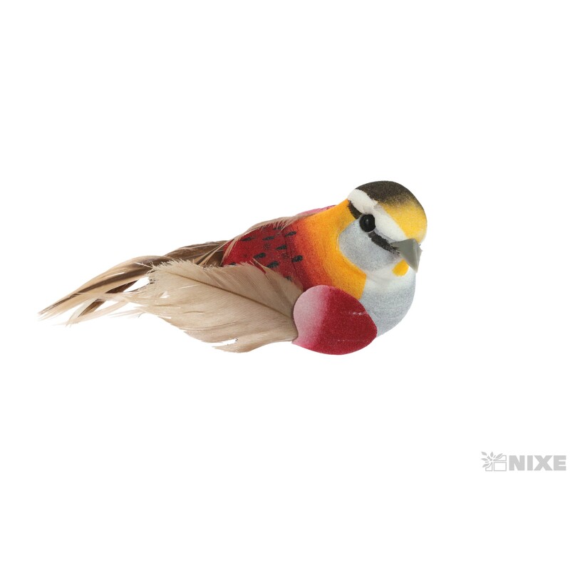 PTÁČEK  KLIPS 10cm 6ks*MIX BAREV