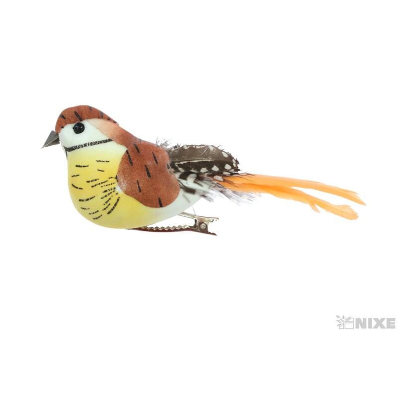 PTÁČEK  KLIPS 12cm 6ks*MIX BAREV