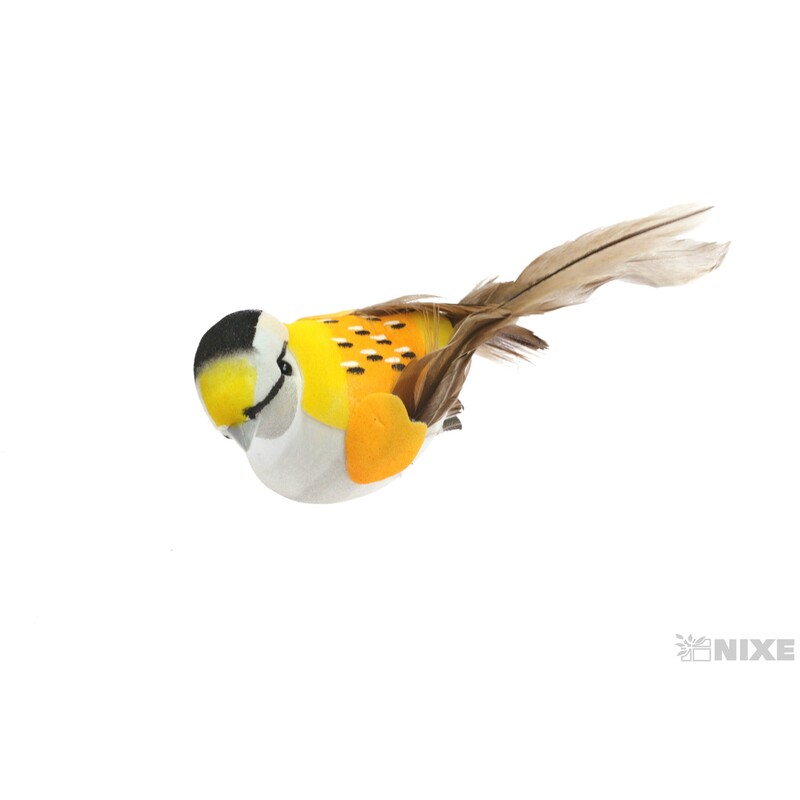 PTÁČEK  KLIPS 10cm 6ks*MIX BAREV