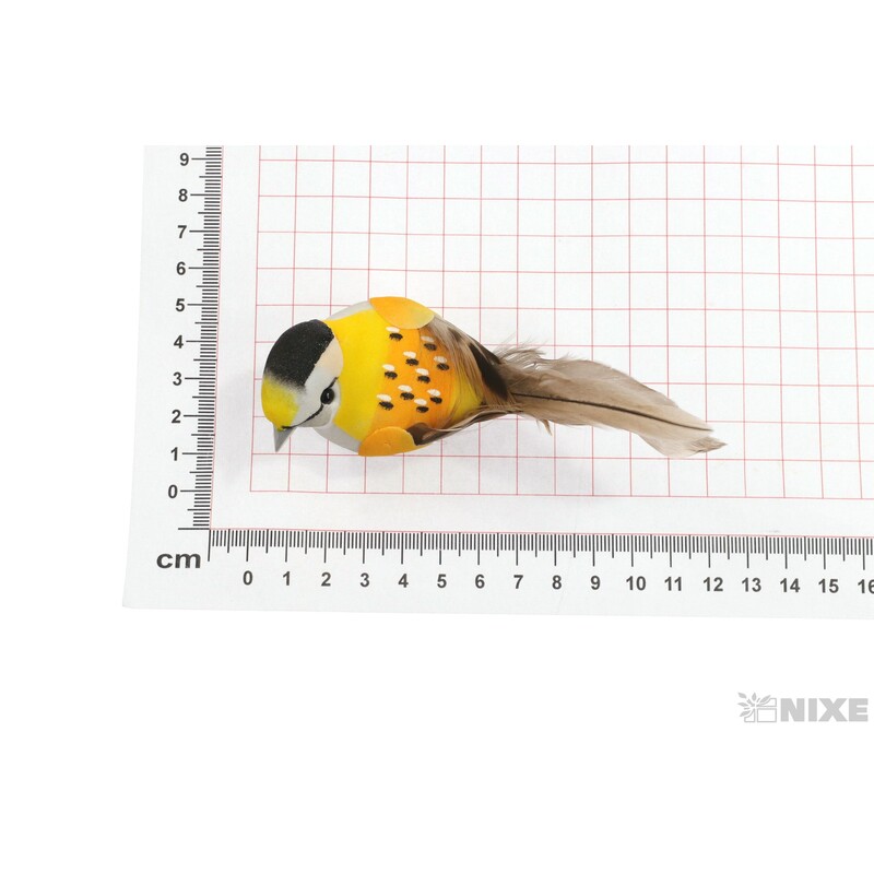 PTÁČEK  KLIPS 10cm 6ks*MIX BAREV