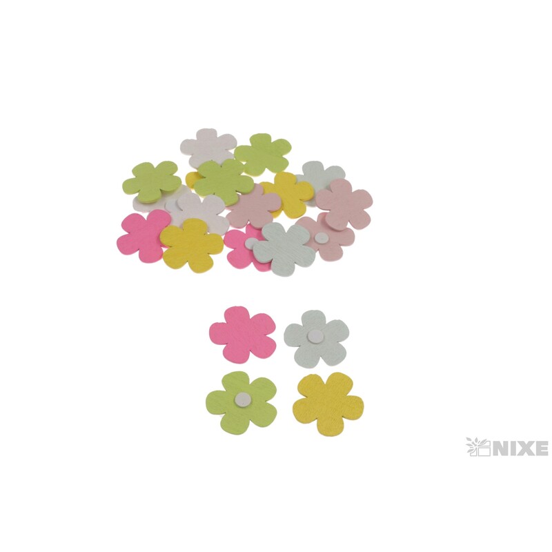 KVÍTEK D NALEPOVACÍ 3,5cm 20ks*MIX BAREV