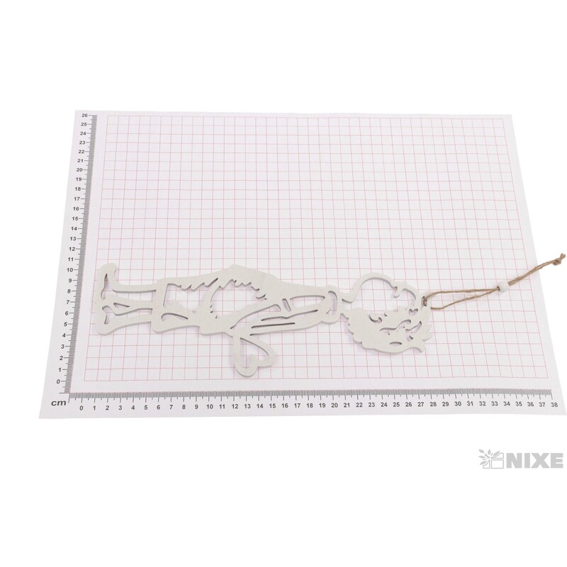 ZÁVĚS KLUK 10x28cm*BÍLÁ