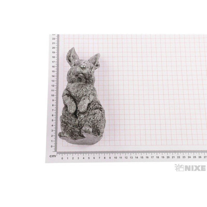 ZAJÍC 7x18cm*STŘÍBRNÁ