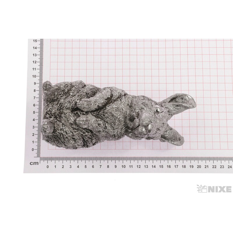 ZAJÍC 7x18cm*STŘÍBRNÁ