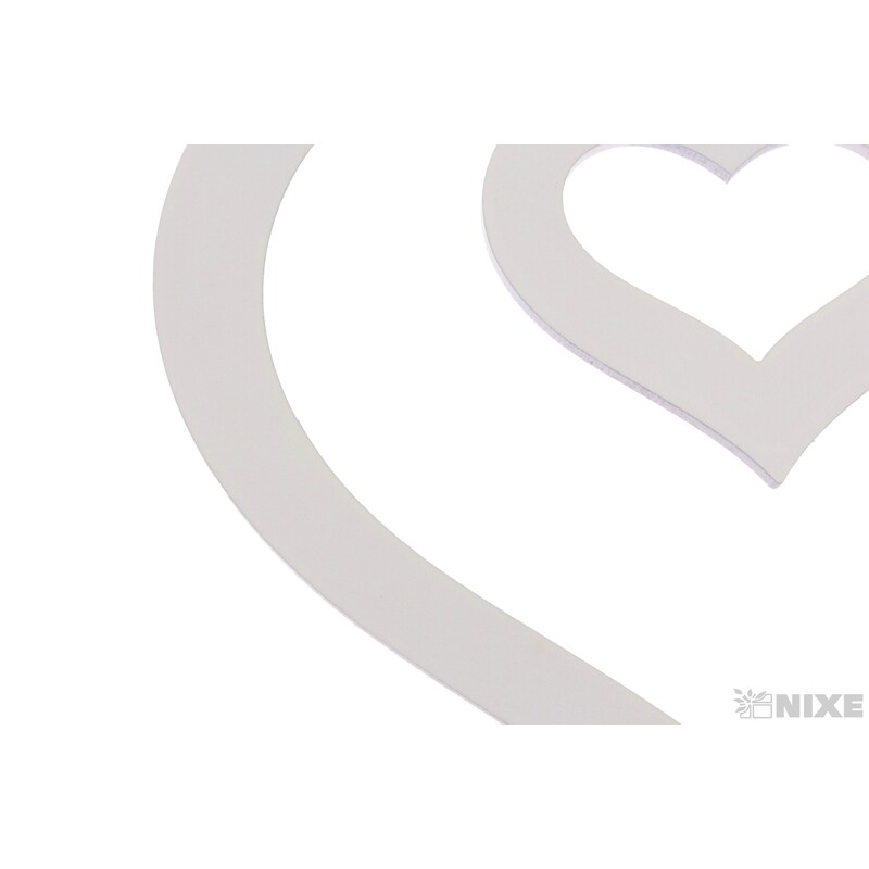 ZÁVĚS SRDCE 18x20cm*BÍLÁ