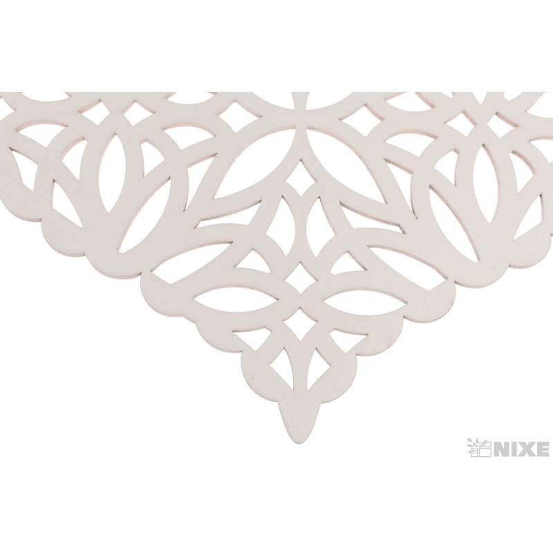 ZÁVĚS SRDCE 19x20cm*BÍLÁ