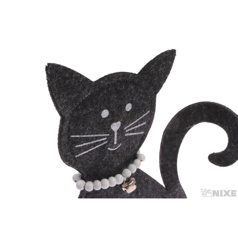 KOČKA FILC 10x19cm*MIX BAREV