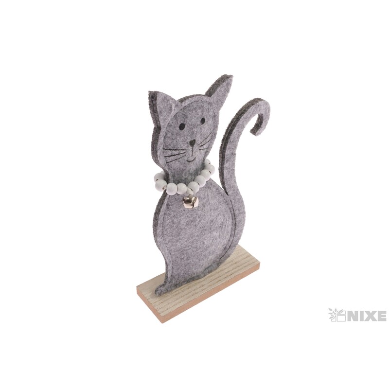 KOČKA FILC 10x19cm*MIX BAREV