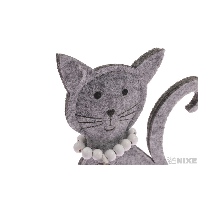 KOČKA FILC 10x19cm*MIX BAREV