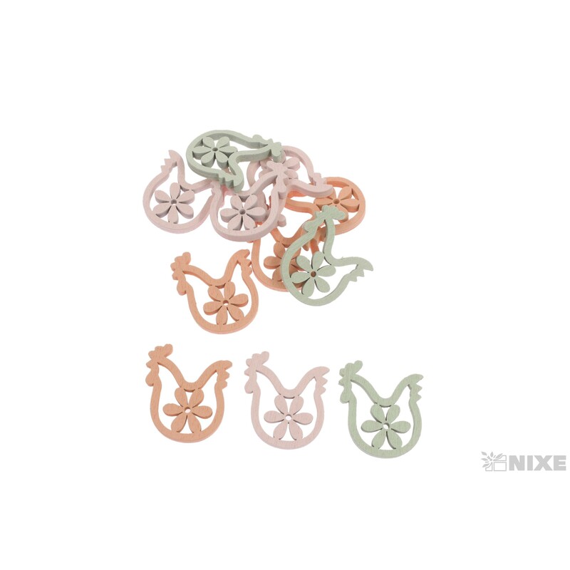 MIX VELIKONOCE 3cm 12ks*MIX BAREV