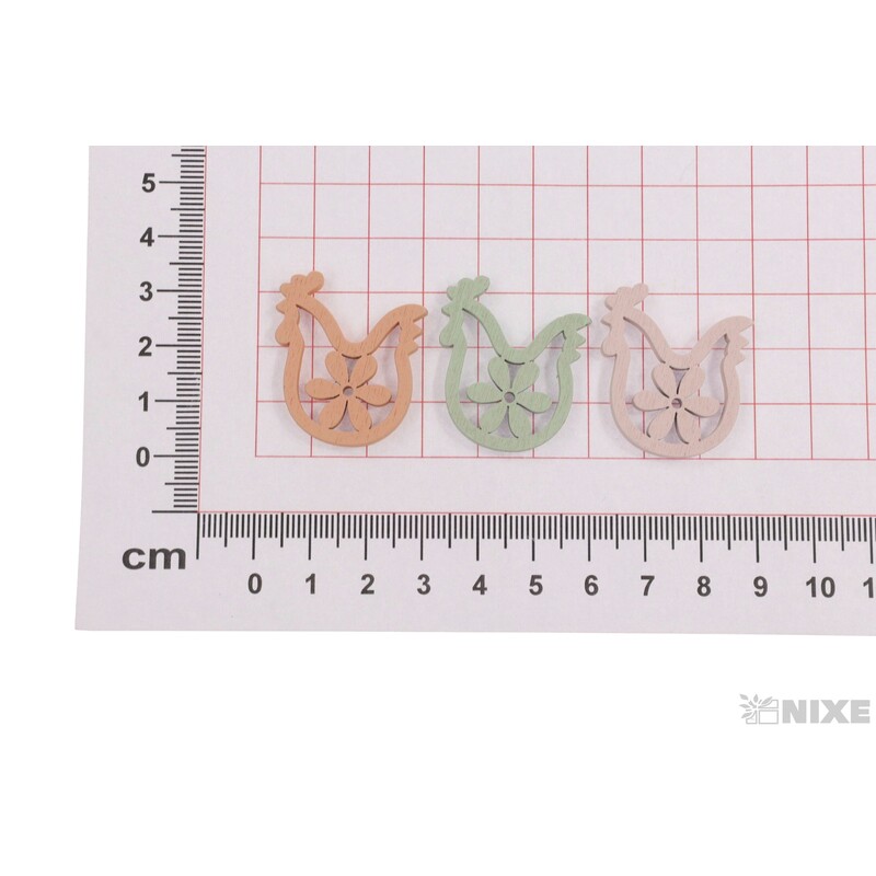 MIX VELIKONOCE 3cm 12ks*MIX BAREV