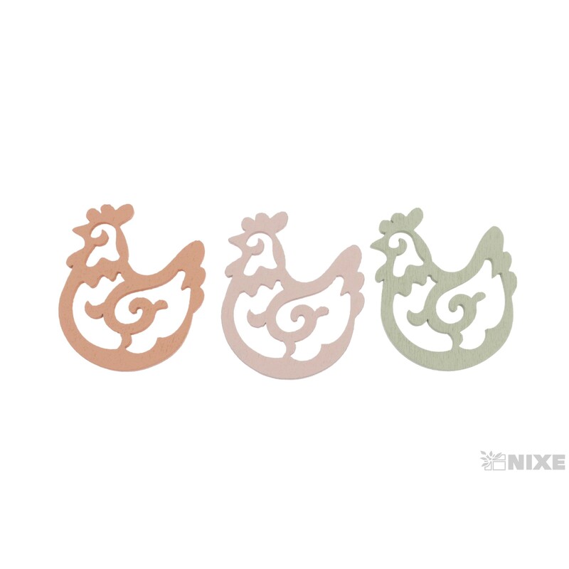 MIX VELIKONOCE 3cm 12ks*MIX BAREV