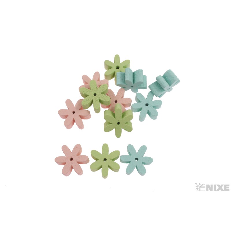 MIX KVÍTEK 2cm 12ks*MIX BAREV