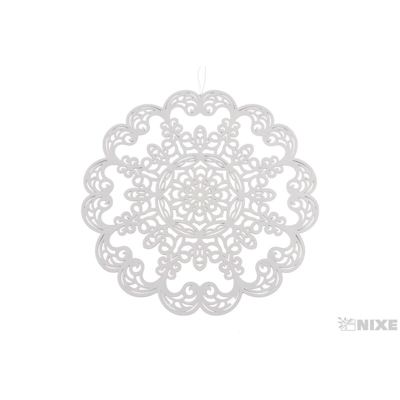 ZÁVĚS KRUH 30cm*BÍLÁ