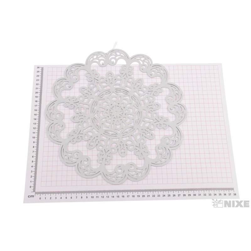 ZÁVĚS KRUH 30cm*BÍLÁ