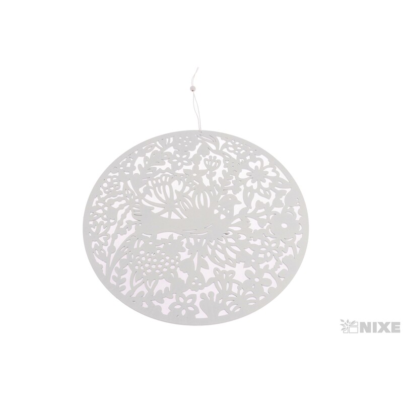 ZÁVĚS KRUH 30cm*BÍLÁ