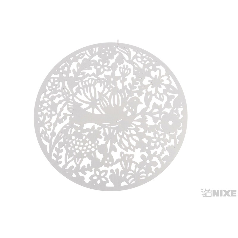 ZÁVĚS KRUH 30cm*BÍLÁ