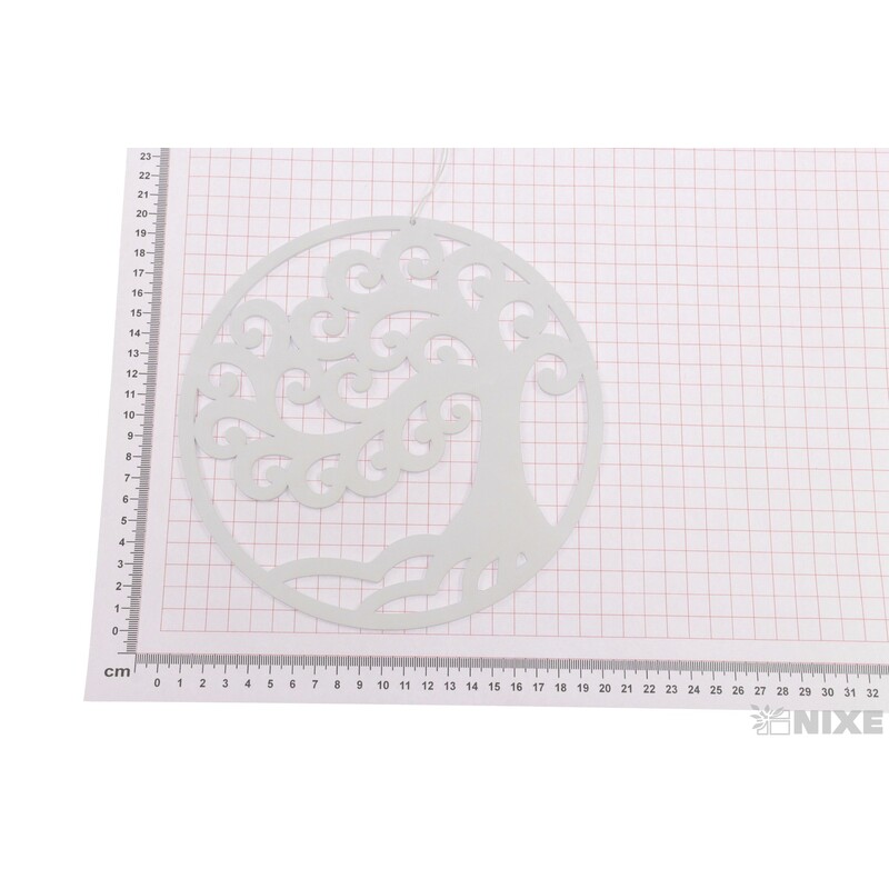 ZÁVĚS KRUH STROM 20cm*BÍLÁ