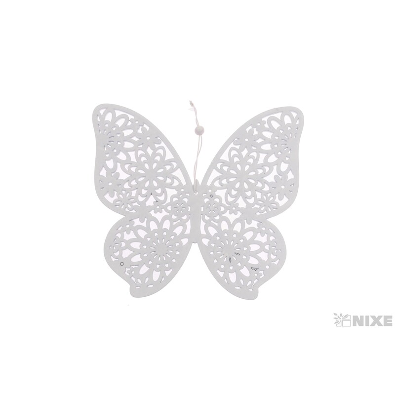 ZÁVĚS MOTÝL 20x18cm*BÍLÁ